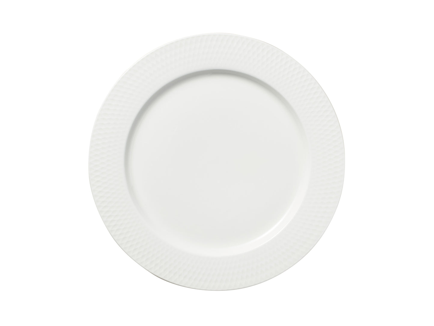 MW White Basics Diamonds Rim Entree Plate 23cm