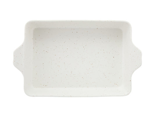 Maxwell & Williams Speckle Rectangular Baker With Tray 33x23cm Cream Gift Boxed