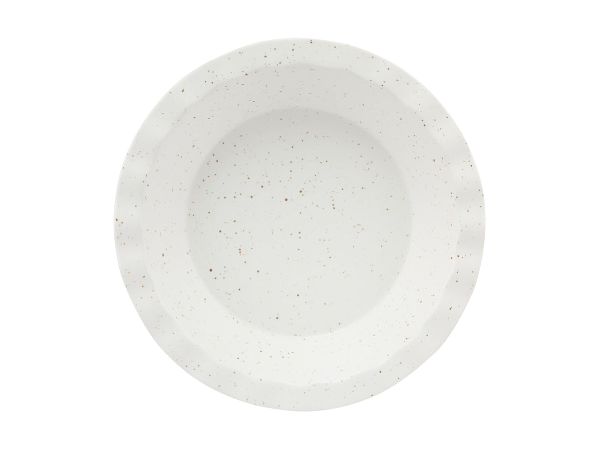 Maxwell & Williams Speckle Fluted Pie Dish 25x4.5cm Cream Gift Boxed