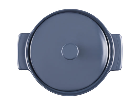 Maxwell & Williams Indulgence Round Casserole 3L Slate Blue Gift Boxed