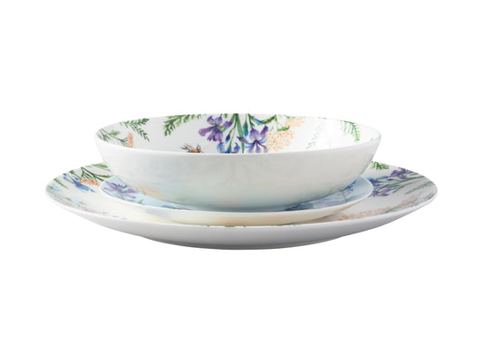 MW Fluttering Meadow Coupe Dinner Set 12pc Gift Boxed