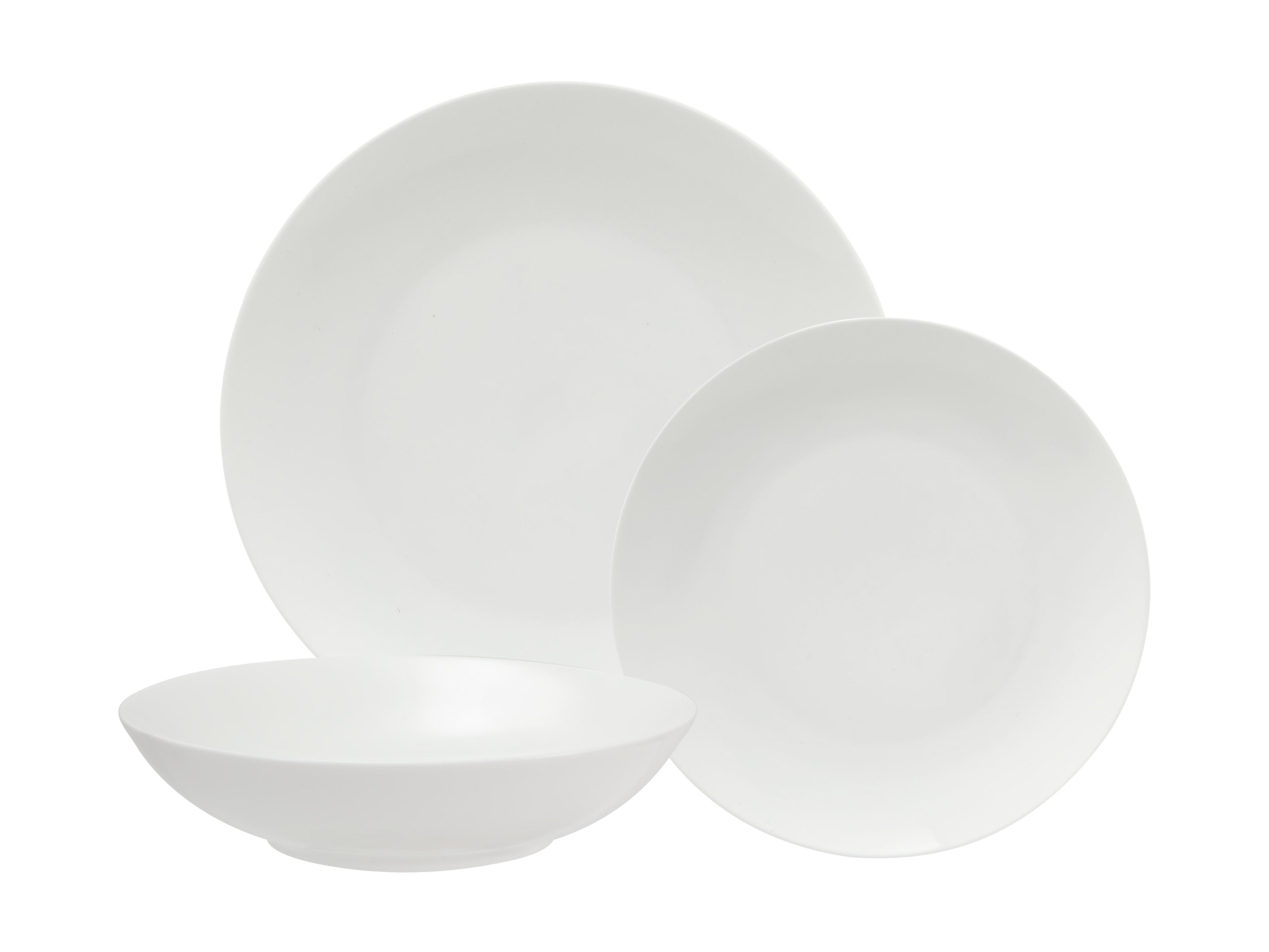 Maxwell & Williams White Basics Tribeca Coupe Dinner Set 12pc Gift