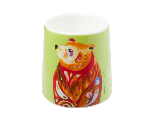 MW Pete Cromer Woodland Creatures Egg Cup Brown Bear