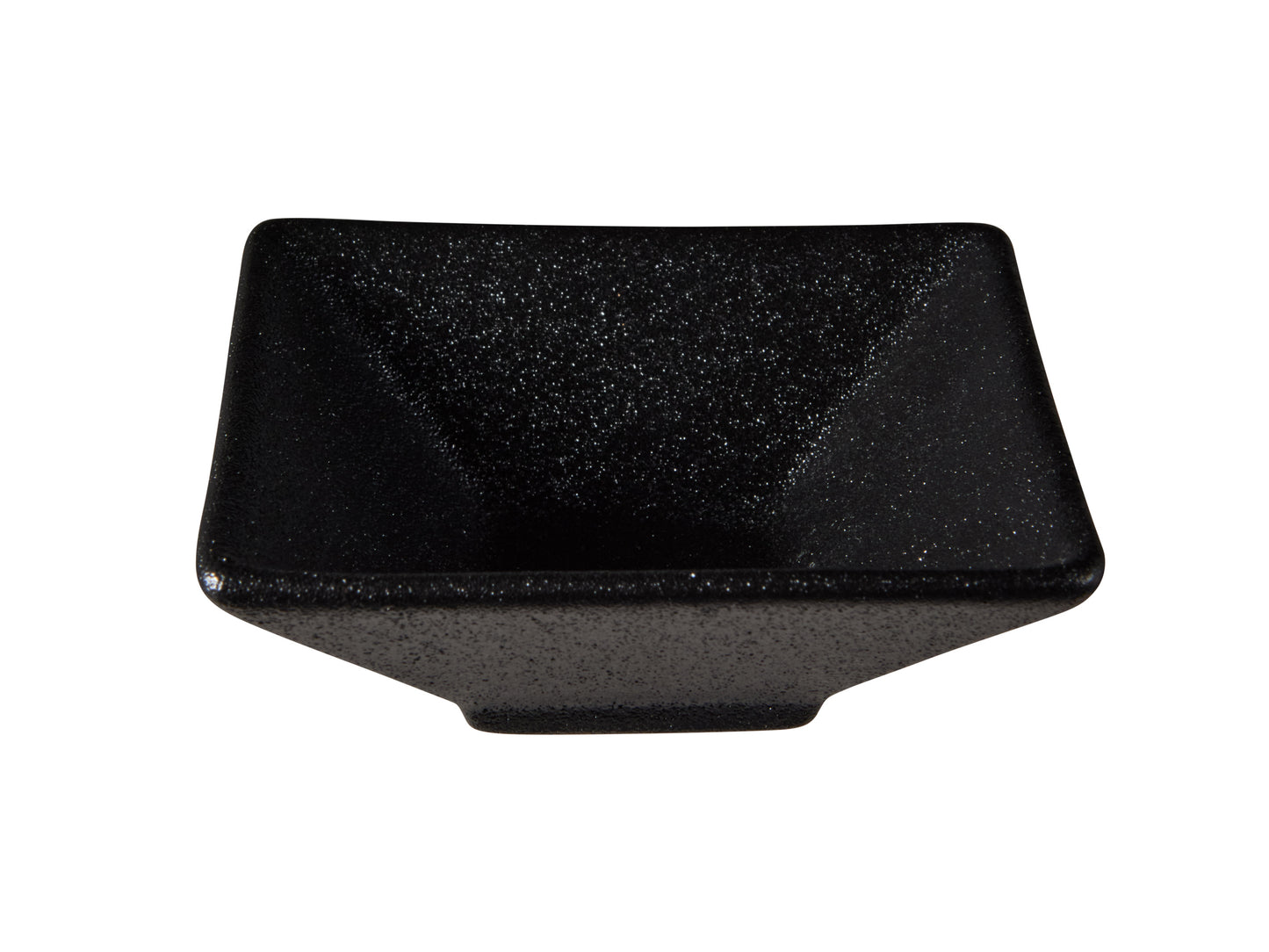 MW Caviar Square Sauce Bowl 8x3cm Black