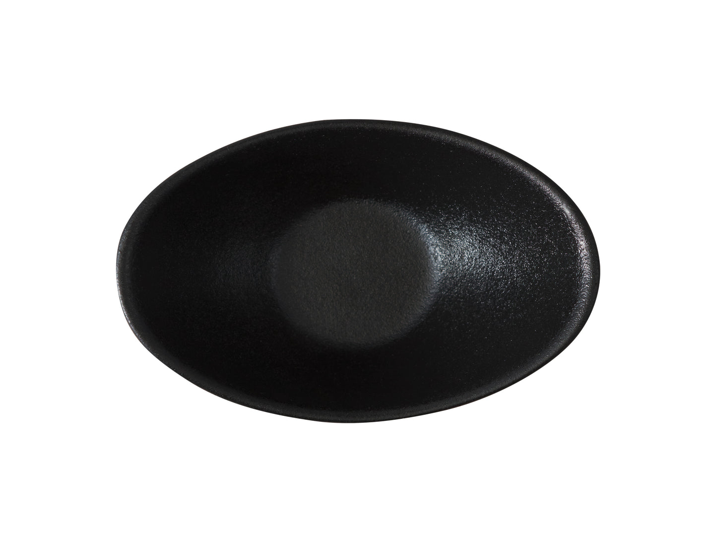 MW Caviar Oval Sauce Bowl 11x4cm Black