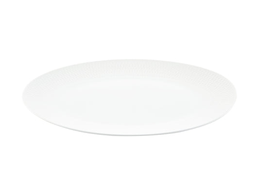 MW White Basics Diamonds Oval Platter 36x25cm Gift Boxed