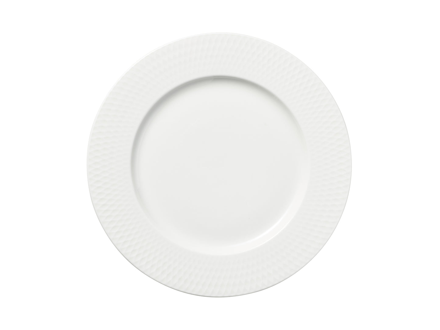 MW White Basics Diamonds Rim Side Plate 19cm