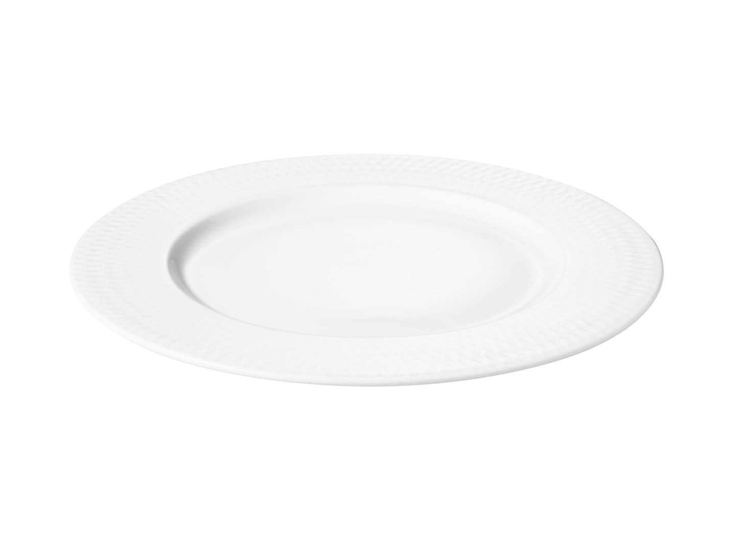 MW White Basics Diamonds Rim Side Plate 19cm