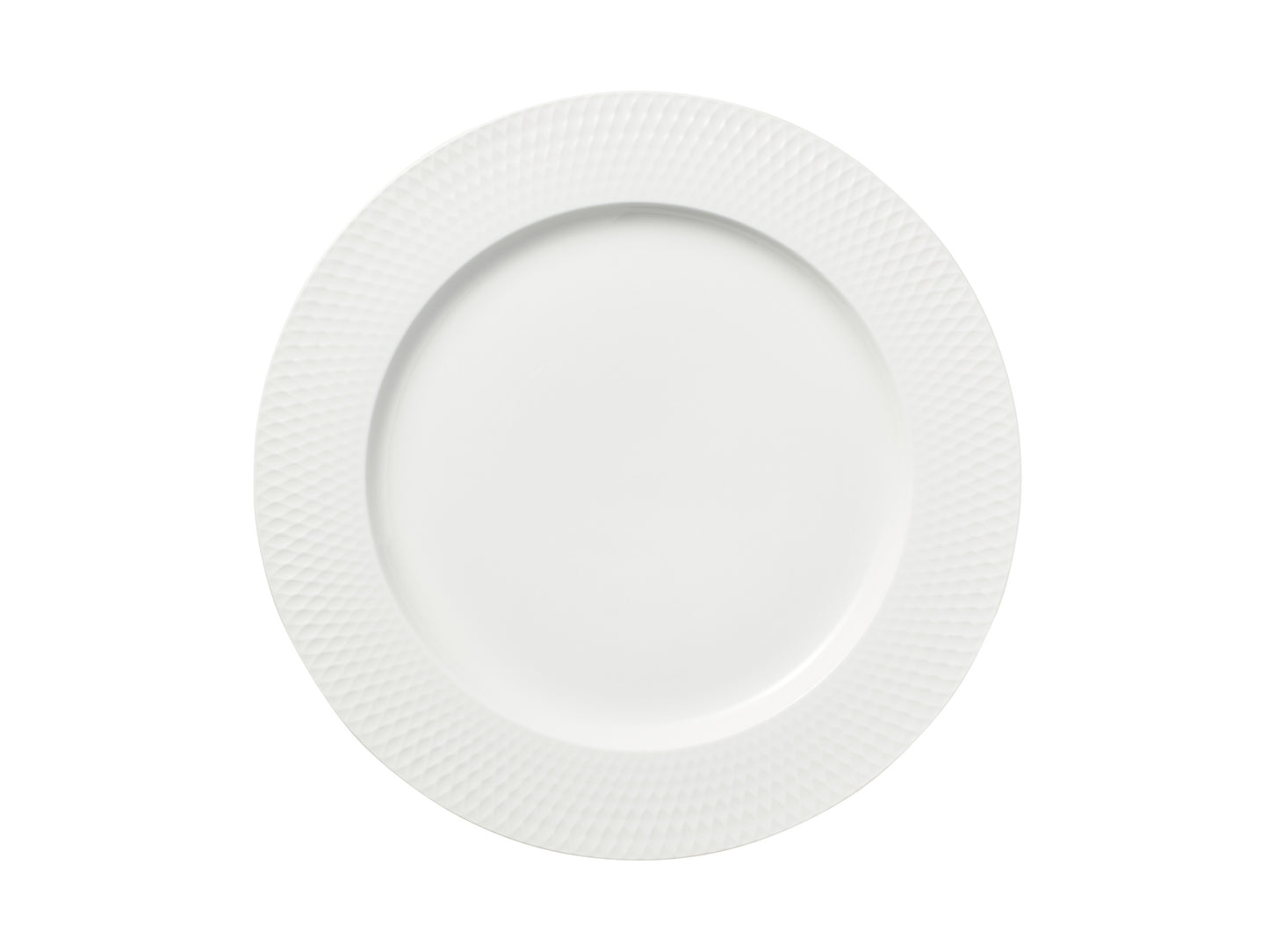 MW White Basics Diamonds Rim Dinner Plate 27cm