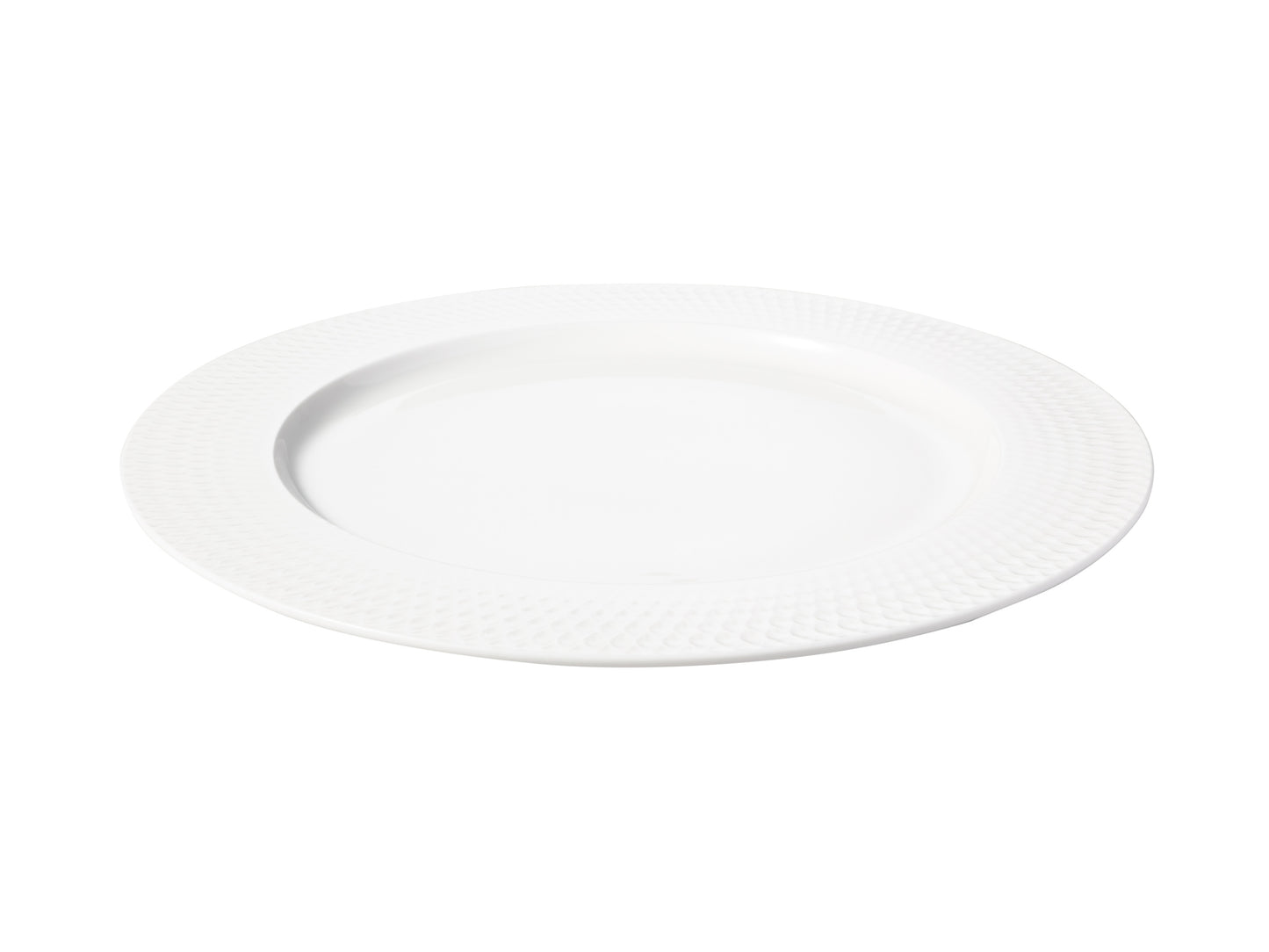 MW White Basics Diamonds Rim Dinner Plate 27cm
