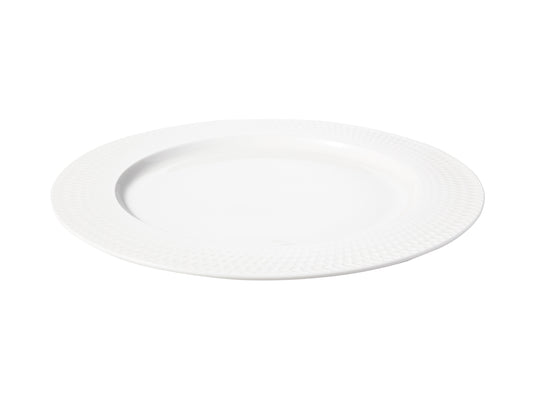 MW White Basics Diamonds Rim Dinner Plate 27cm