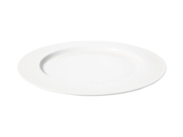 MW White Basics Diamonds Rim Dinner Plate 27cm