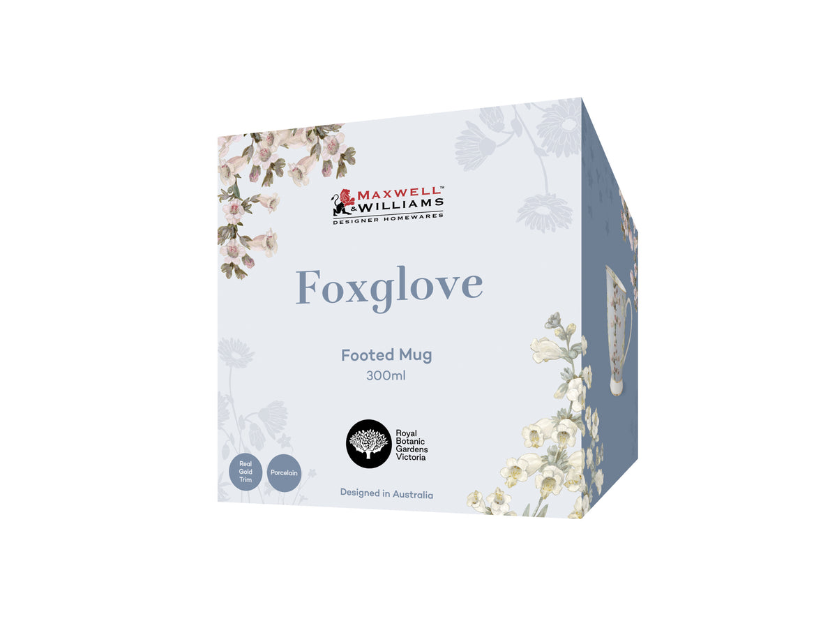 MW Royal Botanic Gardens Foxglove Footed Mug 300ML Gift Boxed