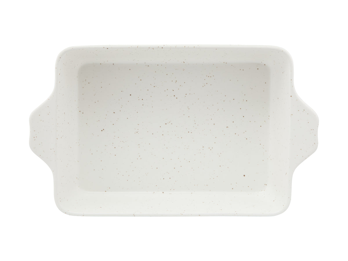 Maxwell & Williams Speckle Rectangular Baker With Tray 28x20cm Cream Gift Boxed