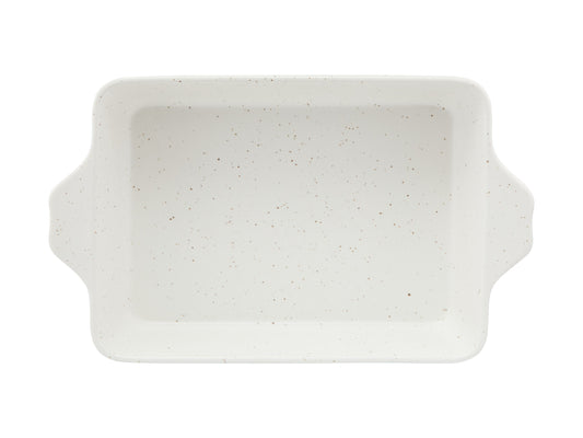 Maxwell & Williams Speckle Rectangular Baker With Tray 28x20cm Cream Gift Boxed