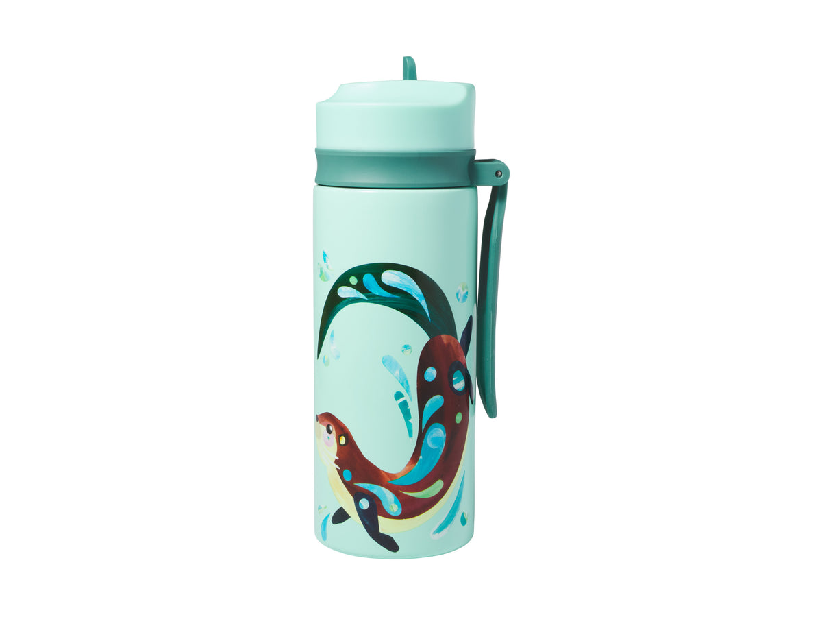MW Pete Cromer Woodland Creatures Double Wall Insulated Bottle 500ML Otter