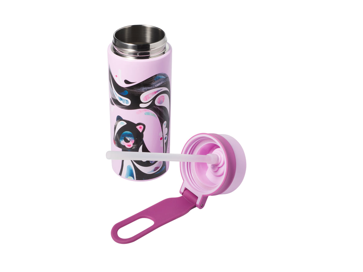 MW Pete Cromer Woodland Creatures Double Wall Insulated Bottle 500ML Skunk