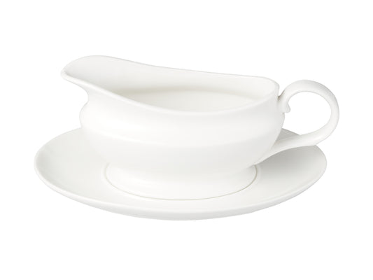 Maxwell & Williams White Basics Gravy Boat & Saucer 500ml