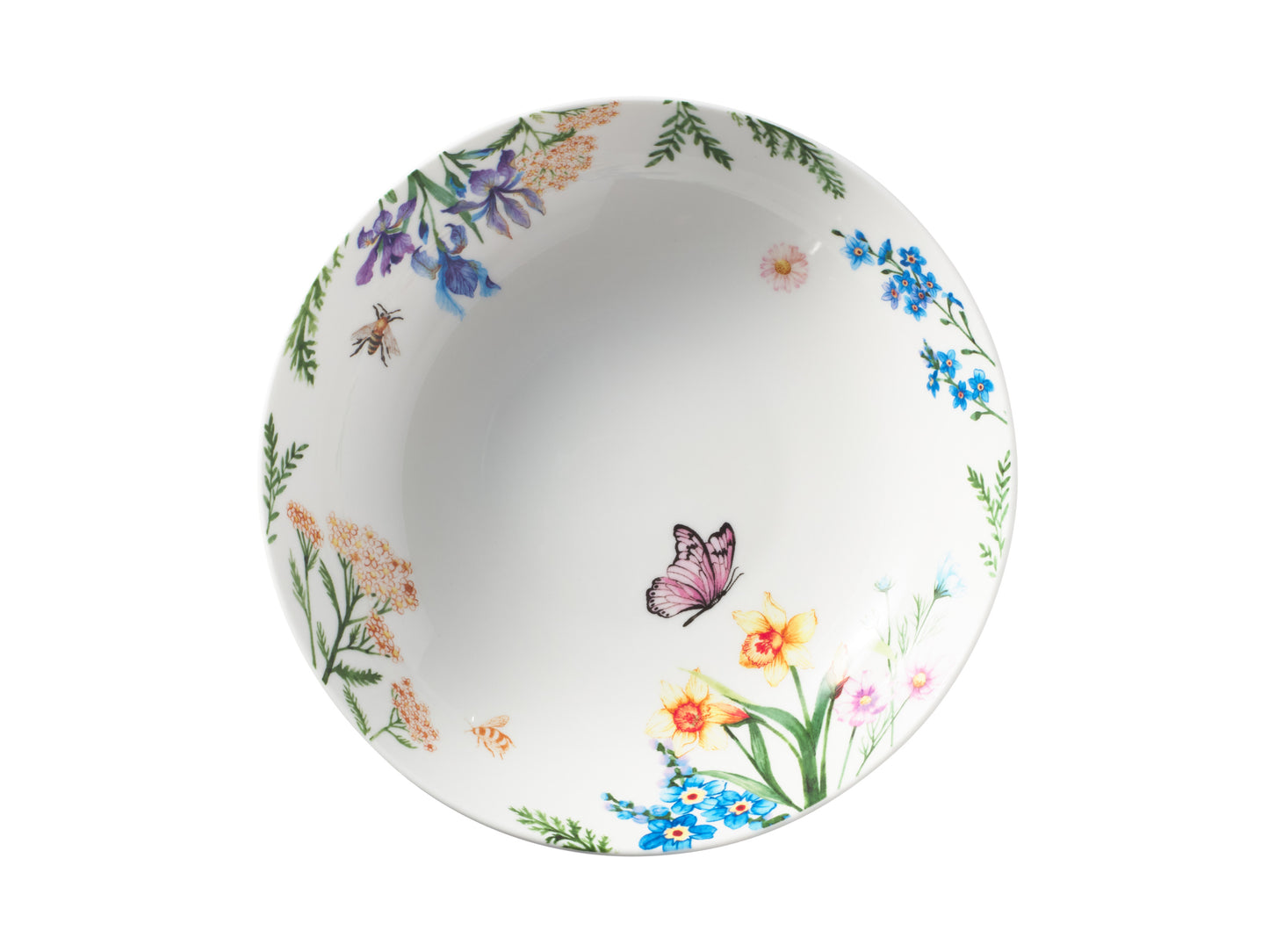 MW Fluttering Meadow Coupe Shallow Bowl 20x5cm