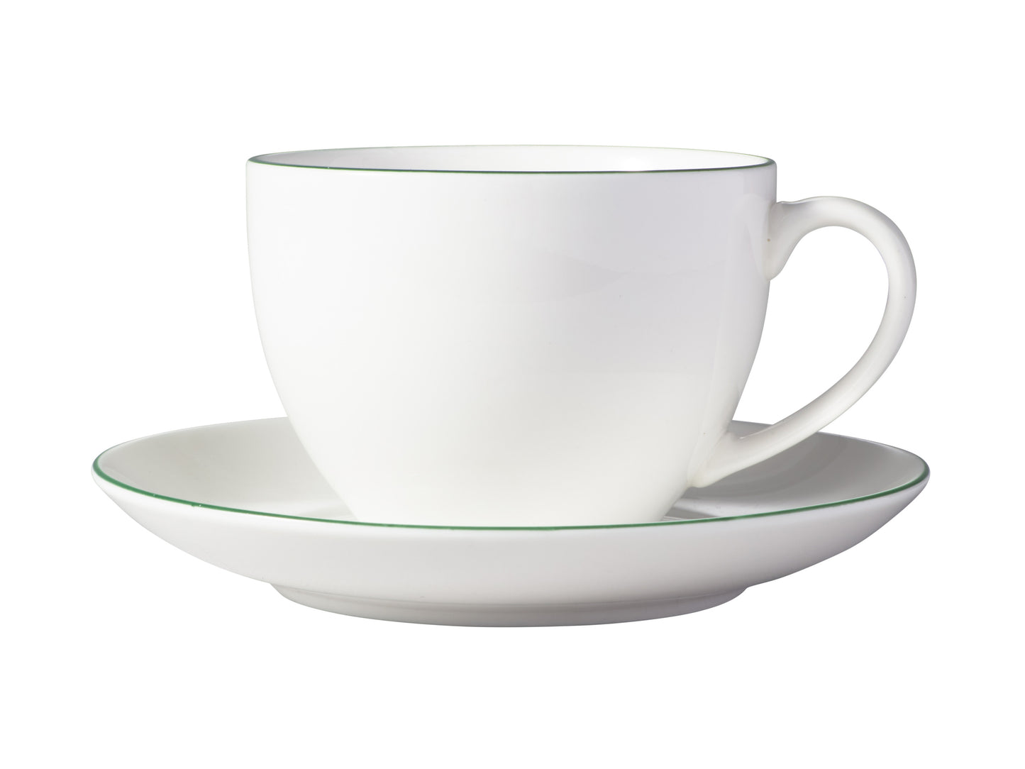 MW White Basics Edge Cup & Saucer 260ML