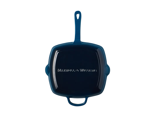 MW Cast Iron Grill pan Midnight Blue 26cm Gift Boxed