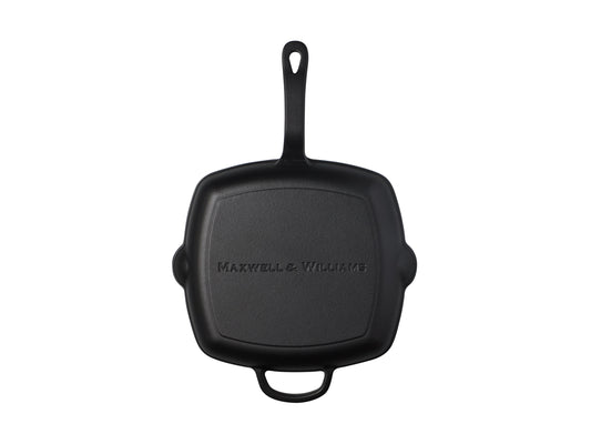 MW Cast Iron Grill pan Black 26cm Gift Boxed