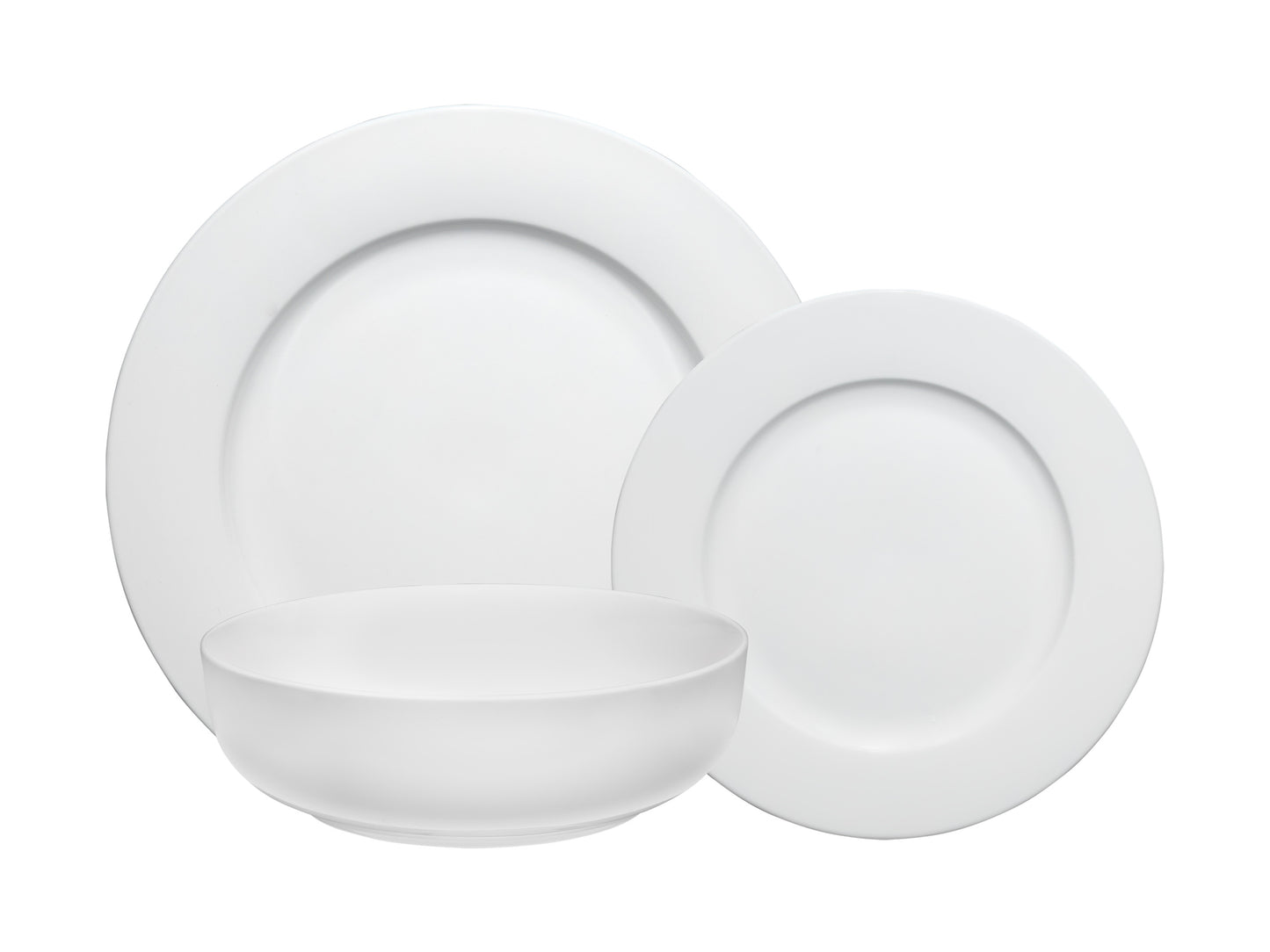 MW White Basics Urban Rim Dinner Set 12pc Gift Boxed