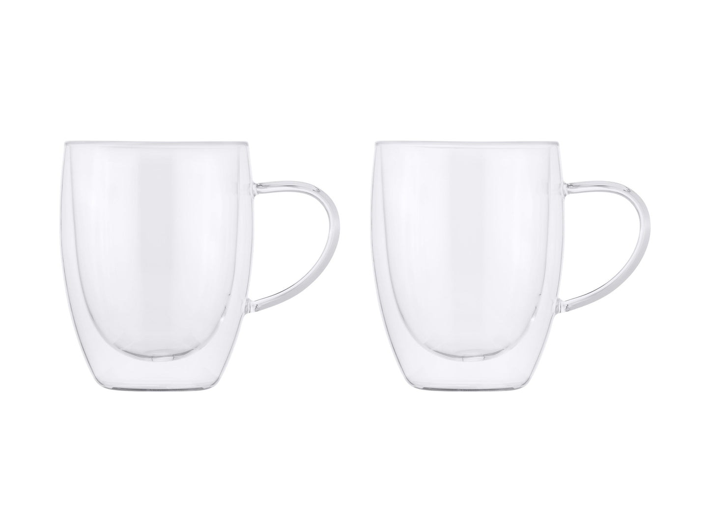 Maxwell & Williams Blend Double Wall Glass Mug 350ML Set of 2 Gift Boxed