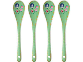 Maxwell & Williams Gabby Malpas Jardin Teaspoon Set of 4 Camelia Gift Boxed
