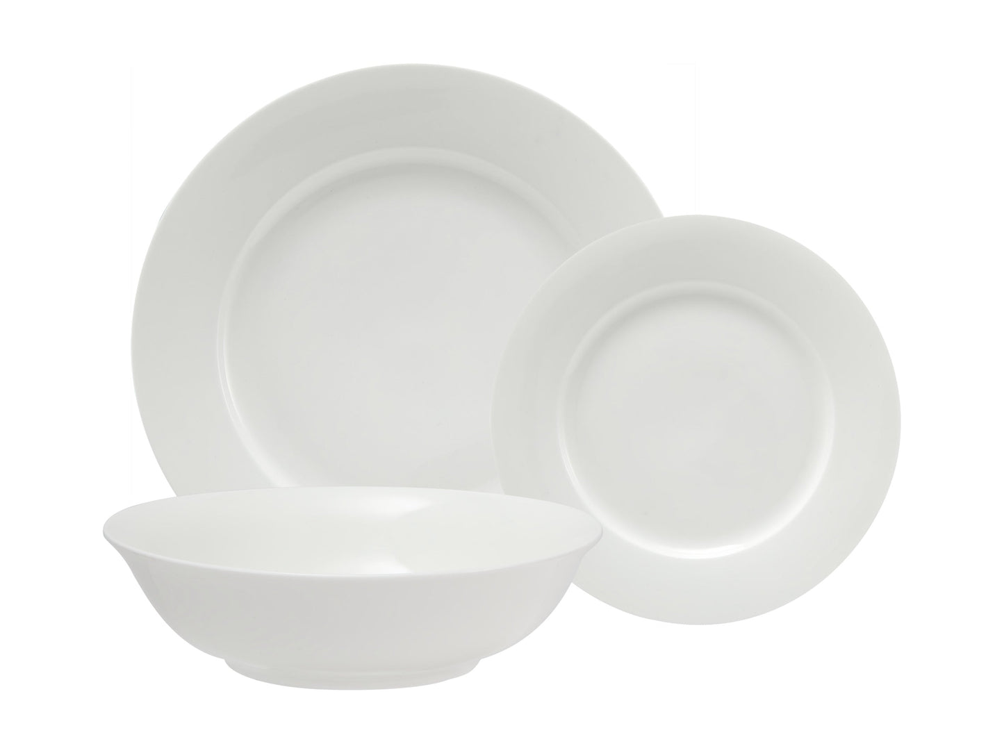 Maxwell & Williams White Basics Euro Rim Dinner Set 18pc Gift Boxed