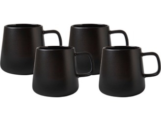 Maxwell & Williams Blend Sala Mug 375ML Set of 4 Black Gift Boxed