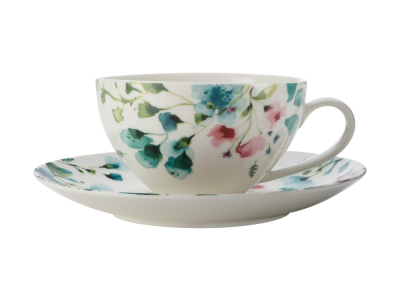 Maxwell & Williams Primavera Coupe Breakfast Cup & Saucer  400ml