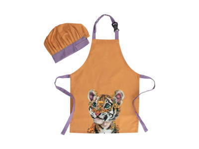 MW MF WILD PLANET APRON/HAT TIGER