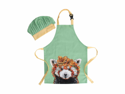 Maxwell & Williams Marini Ferlazzo Wild Planet Kids Apron & Hat Set Red Panda