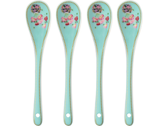 Maxwell & Williams Gabby Malpas Jardin Teaspoon Set of 4 Poppy Gift Boxed