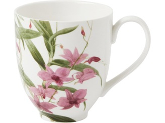 Maxwell & Williams Royal Botanic Gardens Australian Orchids Mug 350ML Pink Gift Boxed