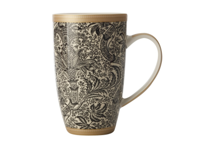 Maxwell & Williams William Morris Mug Black Seawe Coupe  420ml