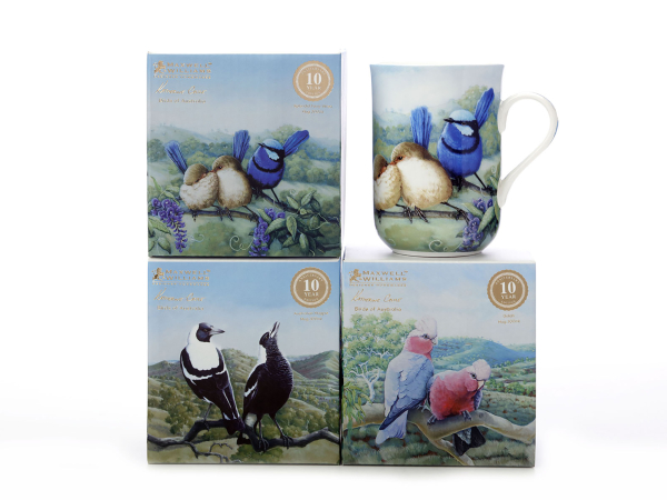 Maxwell & Williams Birds Of Australia Kathrine Castle Mug Splendid Fairy Wren  300ml