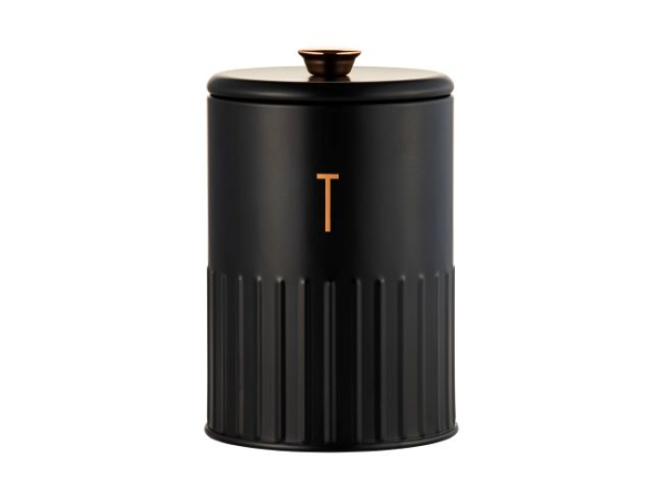 Maxwell & Williams Astor Tea Canister 11x17cm 1.35L Black