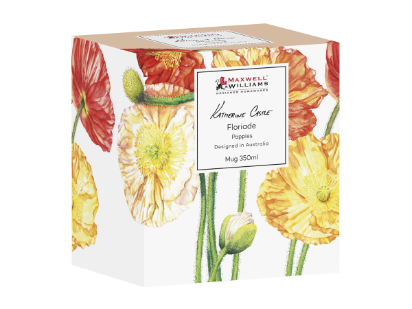 Maxwell & Williams Katherine Castle Floriade Mug Poppies  350ml