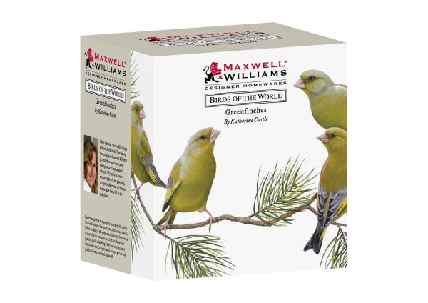 Maxwell & Williams Birds Of The World Kathrine Castle Mug Greenfinches  300ml